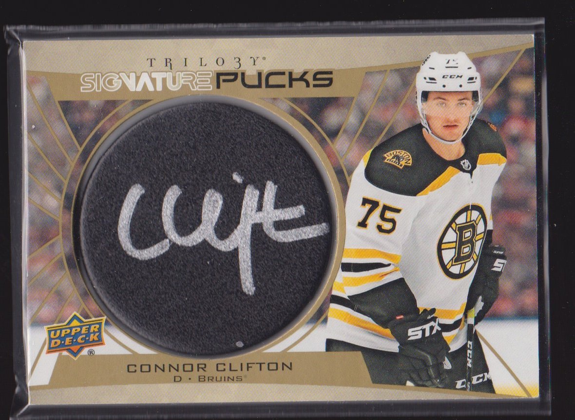 (image for) 2020-21 Upper Deck Trilogy Signature Pucks #SPCC Connor Clifton